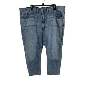 Wrangler Men's Jeans 44x30 Relaxed Fit Stonewash Blue Denim